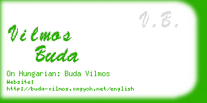 vilmos buda business card